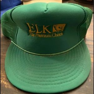 Vintage green truck hat